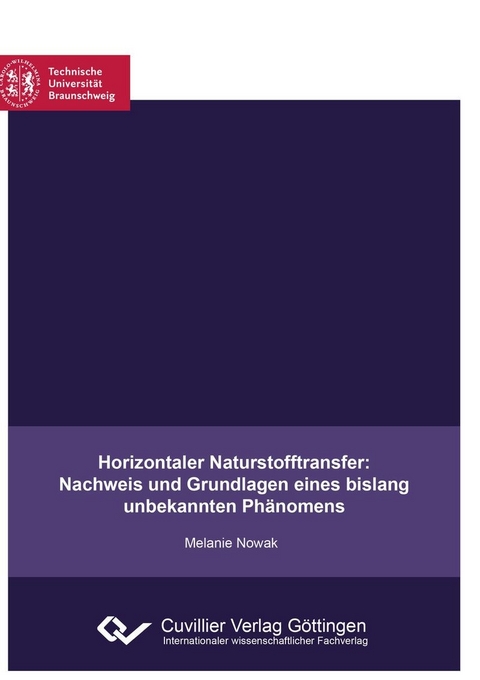Horizontaler Naturstofftransfer: Nachweis und Grundlagen eines bislang unbekannten Phänomens -  Melanie Nowak