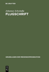 Flugschrift - Johannes Schwitalla