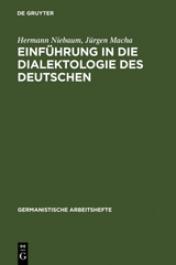 Einf&uuml;hrung in die Dialektologie des Deutschen - Hermann Niebaum, J&uuml;rgen Macha