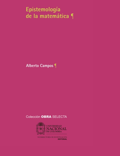 Epistemolog&iacute;a de la matem&aacute;tica - Alberto Campos