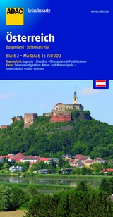ADAC UrlaubsKarte &Ouml;sterreich Blatt 2 Burgenland, Steiermark-Ost 1:150 000
