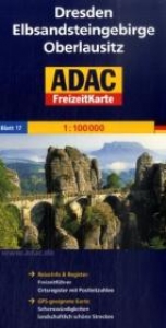 ADAC Freizeitkarte Dresden, Elbsandsteingebirge, Oberlausitz - 