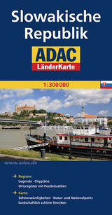 ADAC L&auml;nderKarte Slowakische Republik 1:300 000