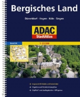ADAC StadtAtlas Bergisches Land mit D&uuml;sseldorf, Hagen, K&ouml;ln, Siegen 1:20 000