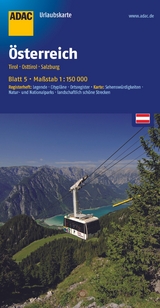 ADAC UrlaubsKarte &Ouml;sterreich Blatt 5 Tirol, Osttirol, Salzburg 1:150 000