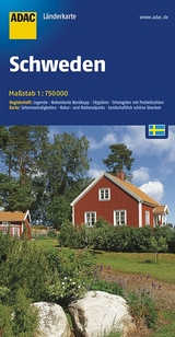 ADAC L&auml;nderKarte Schweden 1:750 000