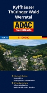 ADAC Freizeitkarte Kyffhäuser, Thüringer Wald, Werratal - 