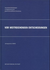 Jahrestgutachten 1998/99 - Vor weitreichenden Entscheidungen
