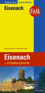 Falk Stadtplan Extra Standardfaltung Eisenach 1:17 500