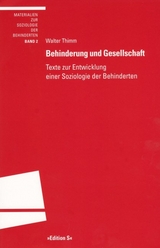 Behinderung und Gesellschaft - Walter Thimm