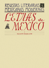 Letras de M&eacute;xico I, enero de 1937- diciembre de 1938 - Varios Autores