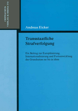 Transstaatliche Strafverfolgung - Andreas Eicker