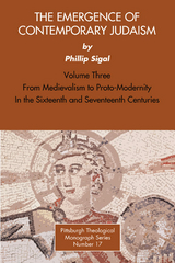 The Emergence of Contemporary Judaism, Volume 3 - Phillip Sigal