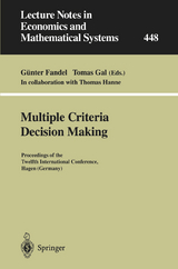 Multiple Criteria Decision Making - 
