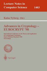 Advances in Cryptology &ndash; EUROCRYPT '98 - 