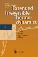 Extended Irreversible Thermodynamics - David Jou, Jose Casas-Vazquez, Georgy Lebon