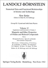 Hexagonal Ferrites, Special Lanthanide and Actinide Compounds / Hexagonale Ferrite, spezielle Lanthaniden- und Actinidenverbindungen - R.R. Arons, D. Bonnenberg, P. Gr&uuml;nberg, K.A. Hempel, U. K&ouml;bler, H. L&uuml;tgemeier, H.J. Maletta, W. Roos, C. Sauer, W. Zinn