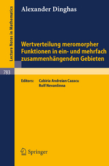 Wertverteilung meromorpher Funktionen in ein- und mehrfach zusammenh&auml;ngenden Gebieten - A. Dinghas