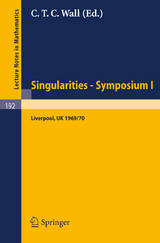Proceedings of Liverpool Singularities - Symposium I. (University of Liverpool 1969/70) - 