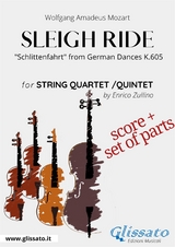 String quartet or quintet "Sleigh Ride" (score and parts) - Wolfgang Amadeus Mozart