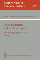 Word Equations and Related Topics - 