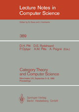 Category Theory and Computer Science - 