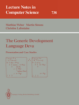 The Generic Development Language Deva - Matthias Weber, Martin Simons, Christine Lafontaine