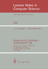 Advances in Cryptology &ndash; EUROCRYPT '89 - 