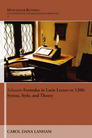 Salutatio Formulas in Latin Letters to 1200