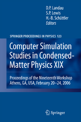 Computer Simulation Studies in Condensed-Matter Physics XIX - 