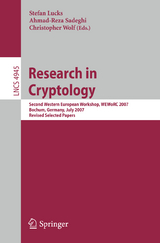 Research in Cryptology - 