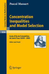 Concentration Inequalities and Model Selection - Pascal Massart