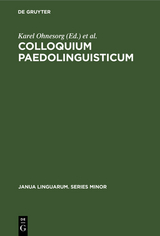 Colloquium Paedolinguisticum - 