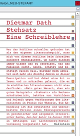 Stehsatz -  Dietmar Dath