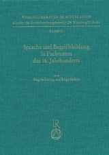 Sprache und Begriffsbildung in Fachtexten des 16. Jahrhunderts - Brigitte D&ouml;ring, Birgit Eichler