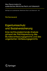 Eigentumsschutz und Sozialversicherung - P&aacute;l Sonnevend