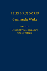 Felix Hausdorff - Gesammelte Werke Band III - Felix Hausdorff