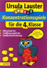 Konzentrationsspiele für die 4. Klasse - Lauster, Ursula