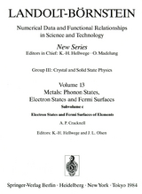 Electron States and Fermi Surfaces of Elements / Elektronenzust&auml;nde und Fermifl&auml;chen von Elementen - A. P. Cracknell