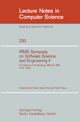RIMS Symposium on Software Science and Engineering II - 