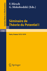 S&eacute;minaire de Th&eacute;orie du Potentiel, Paris, 1972-1974, No. 1