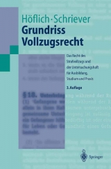 Grundriss Vollzugsrecht - Höflich, Peter; Schriever, Wolfgang