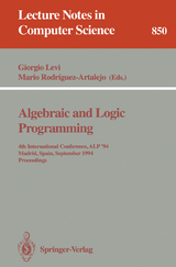 Algebraic and Logic Programming - 