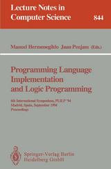 Programming Language Implementation and Logic Programming - 