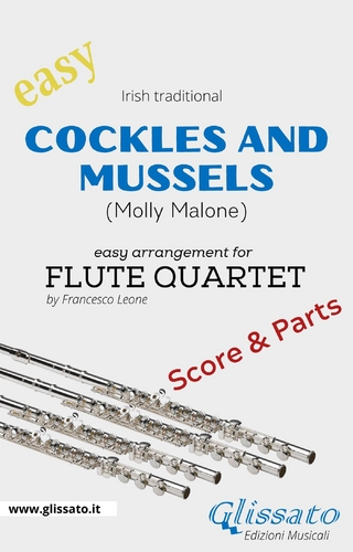 Cockles and mussels - Easy Flute Quartet (score & parts)