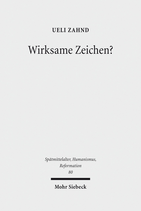 Wirksame Zeichen? -  Ueli Zahnd
