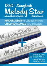 Duo+ Songbook "Melody Star" Mundharmonika / Harmonica - 51 Kinderlieder Duette / Children Songs Duets - Reynhard Boegl