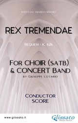 Rex Tremendae - Choir & Concert Band (score) - Wolfgang Amadeus Mozart, Giuseppe Lotario