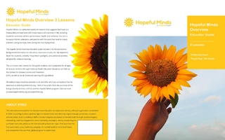 Hopeful Minds Overview Educator Guide