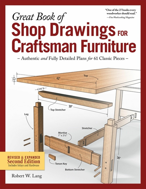 Great Book of Shop Drawings for Craftsman Furniture, Revised & Expanded Second Edition - Robert W. Lang